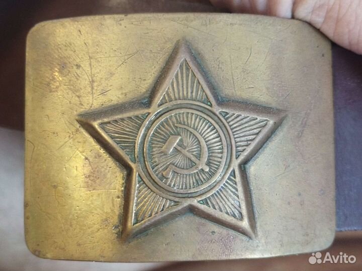 Ремень армейский СССР кожа