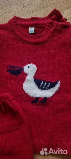 Вязаный костюм детский 86-98