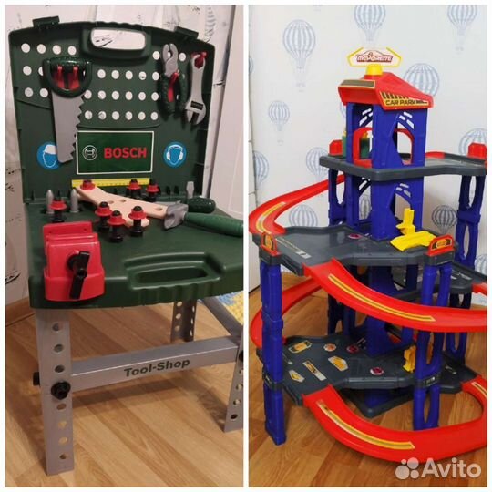 Гараж-парковка, Верстак с инструментами