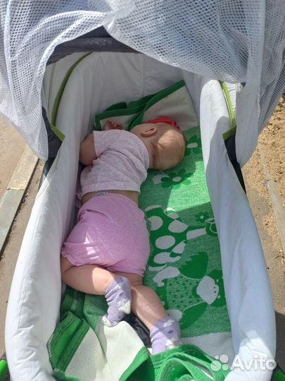 Коляска 2 в 1 (амортизация на ремнях)