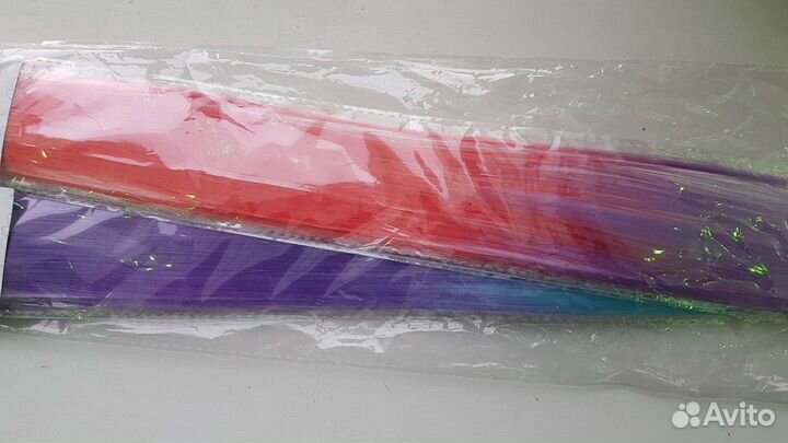 Набор цветных прядей. Волосы женские для творчеств