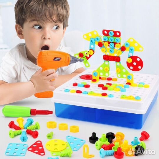 Мозаика с шуруповертом 151 деталь