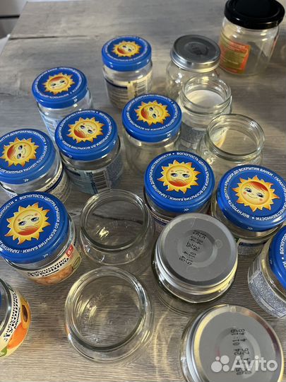 Стеклотара банки от детского пюре