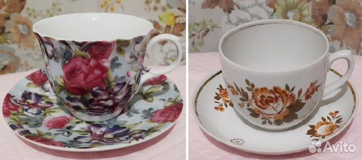 Сервизы, чайные чашки и бокалы