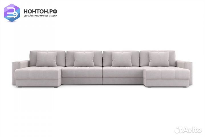 Диван п-образный тик-так Монарх М2О2 бежевый