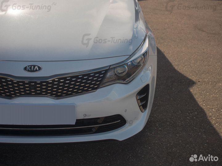 Накладки на фары реснички GT Line на Kia Optima JF