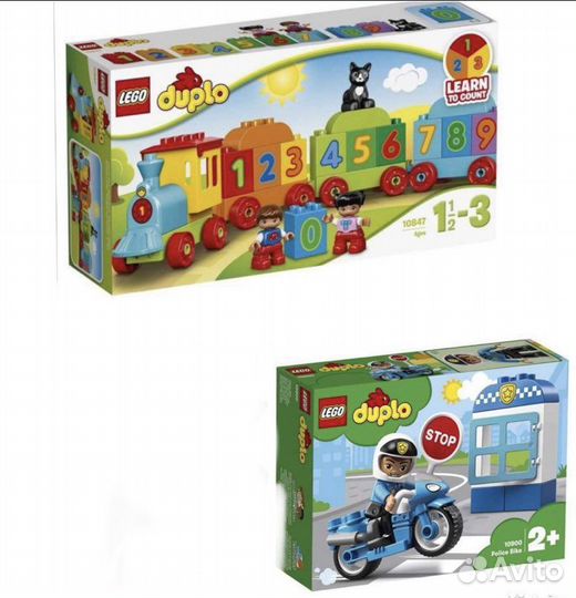 Новый конструктор lego duplo 10900, 10847