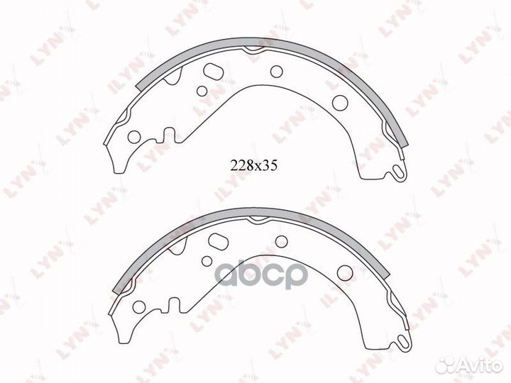 Колодки тормозные барабанные зад 1,682 BS75