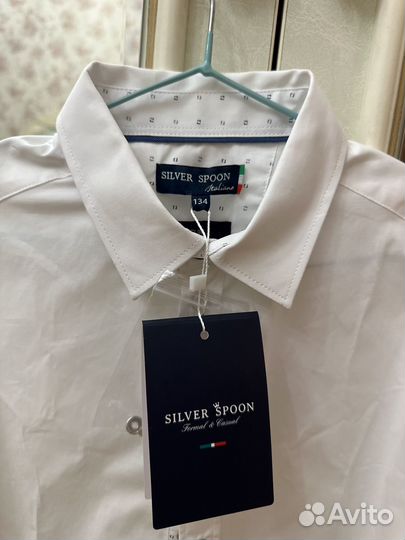 Продается рубашка фирмы Сильвир спун на рост 134