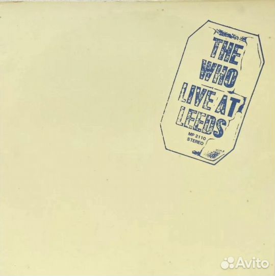 Rock:The Who - Live AT Leeds LP Japan