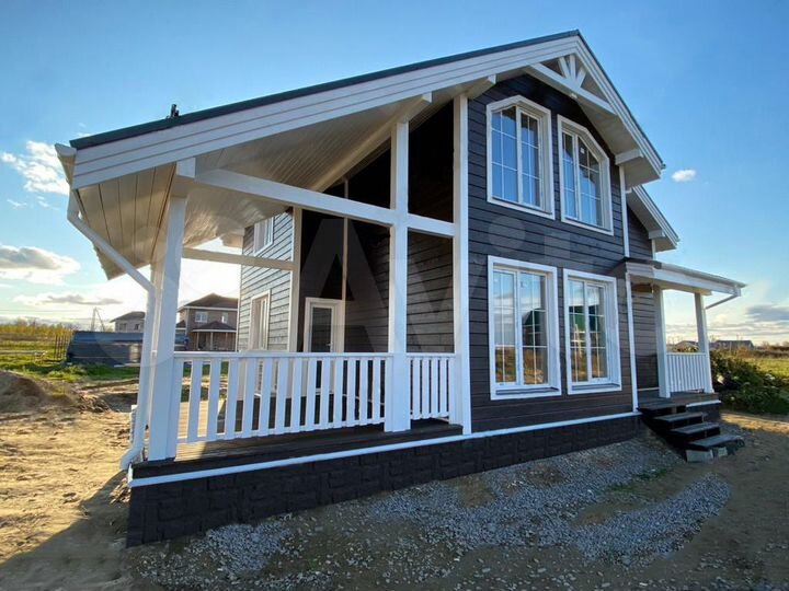 Коттедж 140 м² на участке 10 сот.