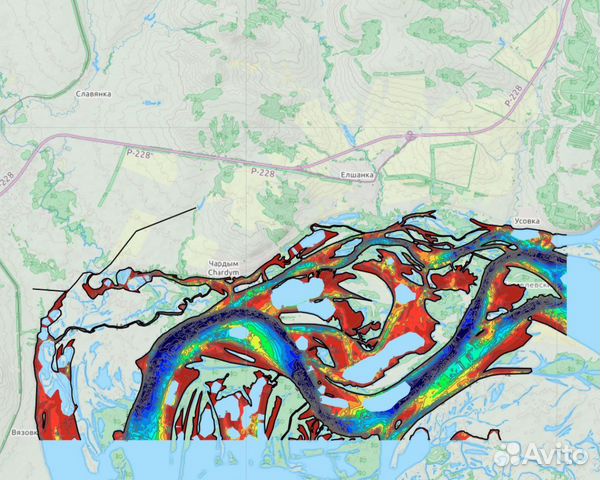 Карта глубин волги в районе саратова