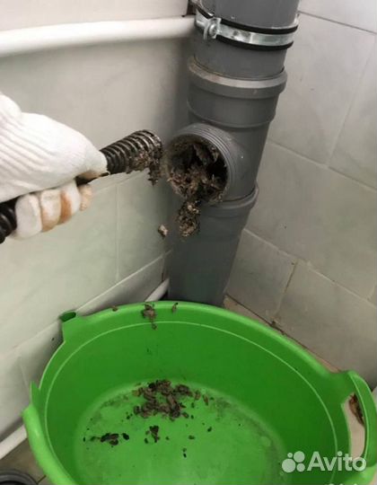 Прочистка труб Устранение засоров всех видов