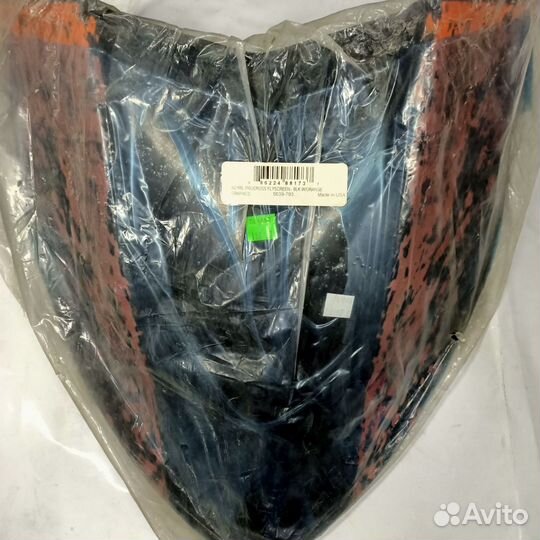 Стекло ветровое на снегоход оранжевое AC