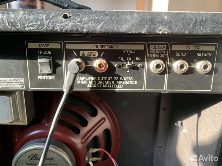 Ламповый комбик bugera V22