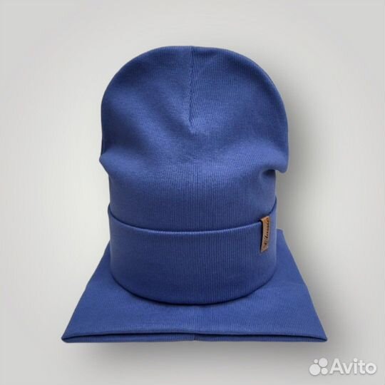 Шапка и снуд для мальчика демисезонная