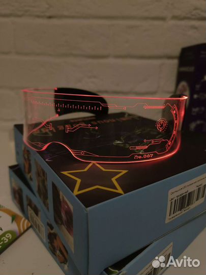 Очки неоновые светящиеся