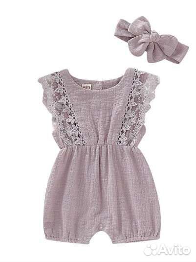 Боди платье муслин