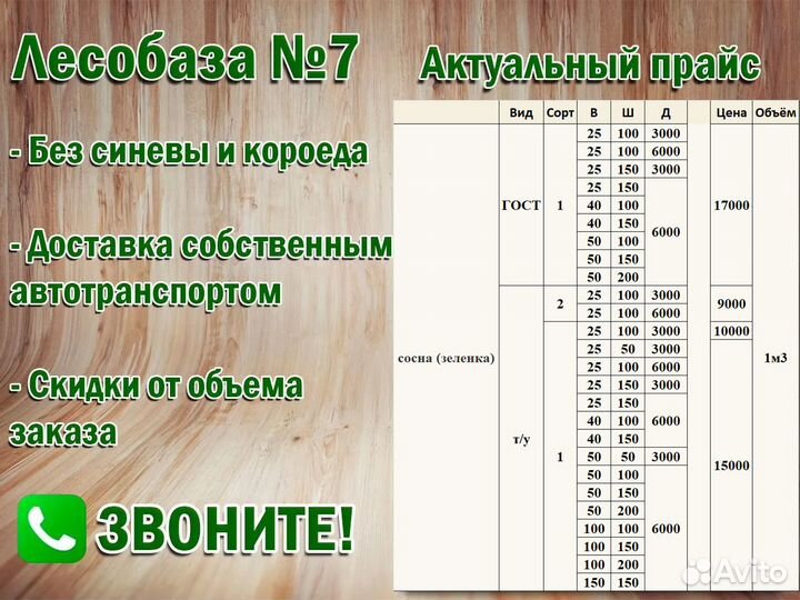 Доска дюймовая, гост, сорт 1