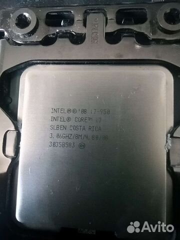 Процессор i7-950 1366 сокет 4 ядра 8 потоков
