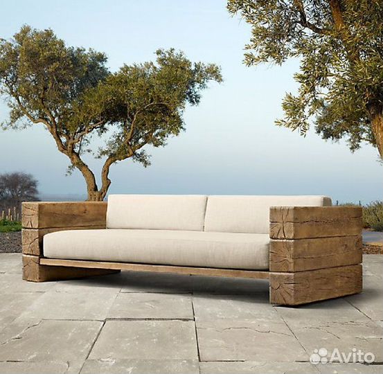 Садовая мебель из массива дерева