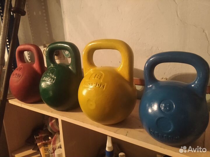 Гиря литая клз - советская, весом 8-16-24-32 кг