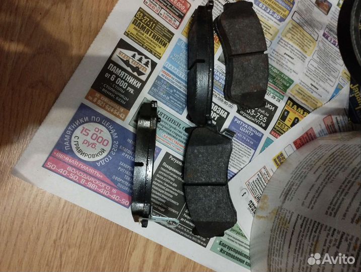 Колодки тормозные дисковые nissan almera