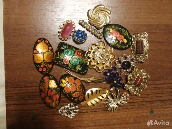 Броши винтажные, СССР, Чехия