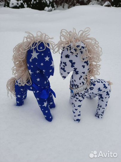 Лошадка текстильная