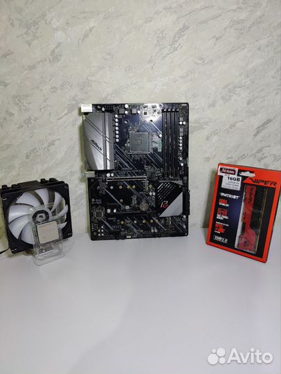 Комплект Ryzen 7 5700x+X570+32gb озу+кулер