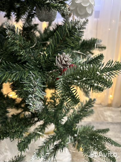 Елка искусственная 210 см пвх+литая