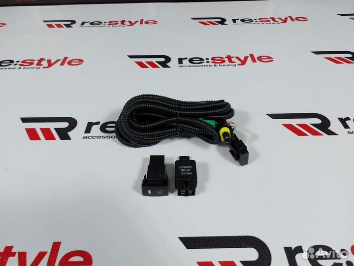 Проводка для туманок с кнопкой Toyota