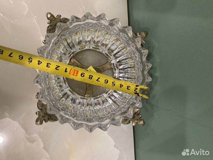 Ваза конфетница/ салатник бронза