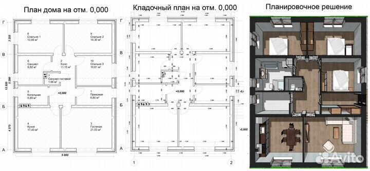 Проектирование дома под ключ. Эскизное решение