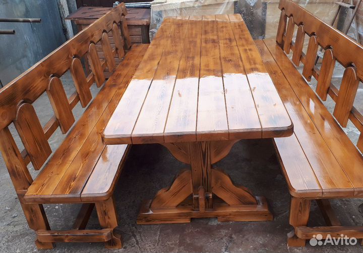 Стол с лавками комплект
