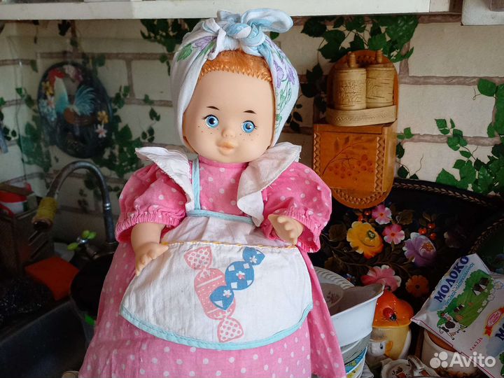 Кукла грелка на чайник СССР