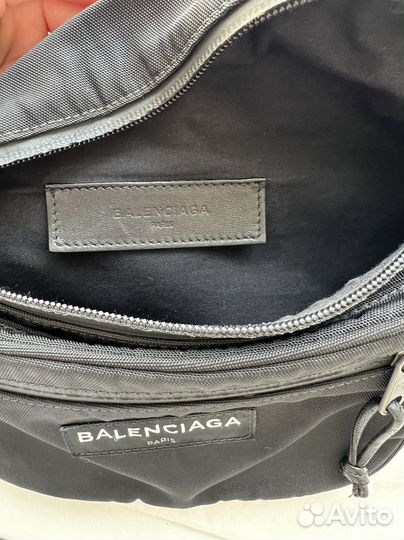 Balenciaga explorer поясная сумка черная