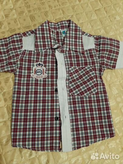 Рубашки тонкие для мальчика 86