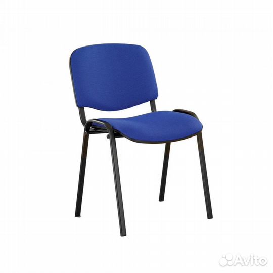 Стул Изо - Синий (Ткань В-10) / Черная рама (металл)