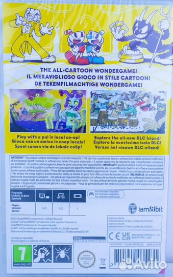 Диск для Игра для Switch Cuphead с гарантией