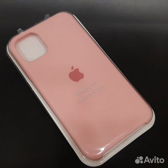 Силиконовый чехол на iPhone 11 розовый