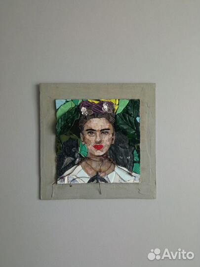 Картина мозаика из витражного стекла