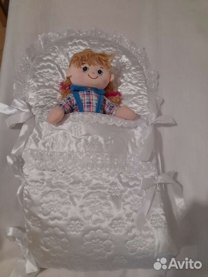 Конверт на выписку для новорожденного на весну