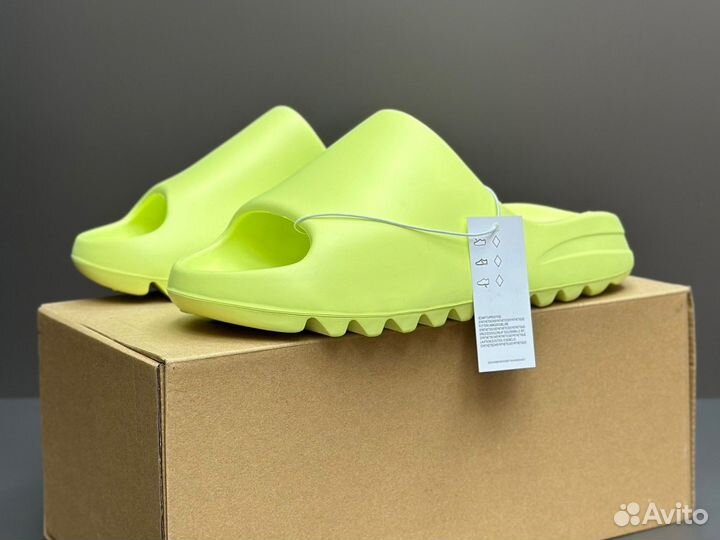 Шлепанцы Adidas Yeezy Slide Glow Green (36-45)