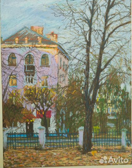 Картины масляной пастелью(Венеция,Виноградники.)