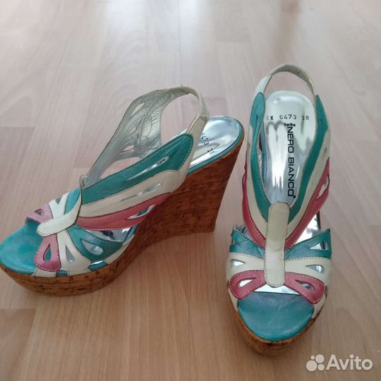 Босоножки на 37 - 37,5р нат.кожа