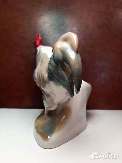 Петушок статуэтка фарфоровая карандашница