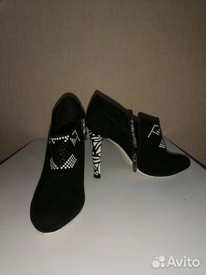 Ботильоны замша 39