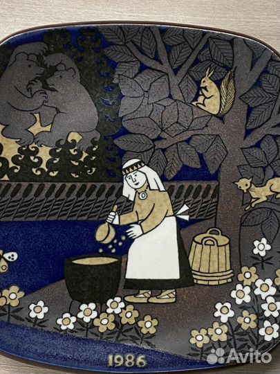 Финская тарелка Arabia-Finland 1986
