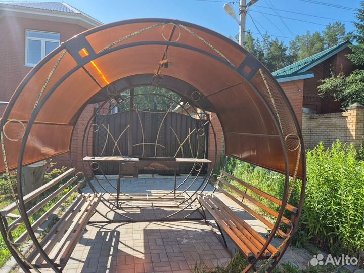 Беседка с мангалом